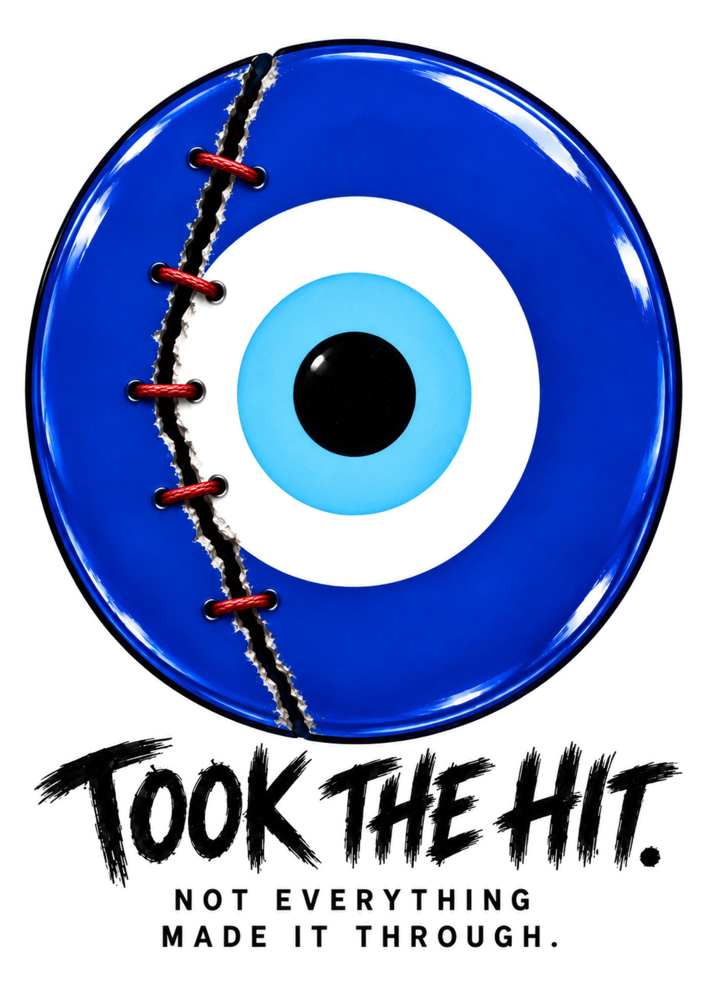 Complete repaired Nazar eye artwork
